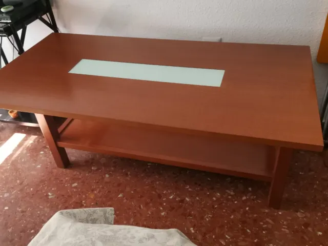 Mesa de centro elevable de madera