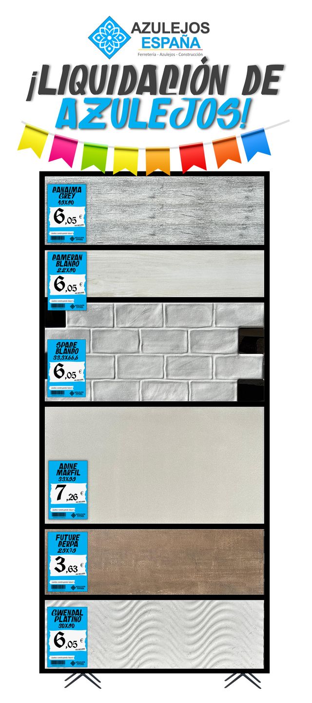 Azulejos España: Liquidación de Azulejos