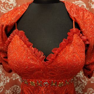 Vestido fiesta Cabotine T40 rojo