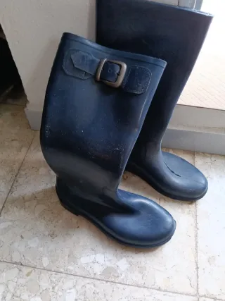 Botas de agua azul talla 37