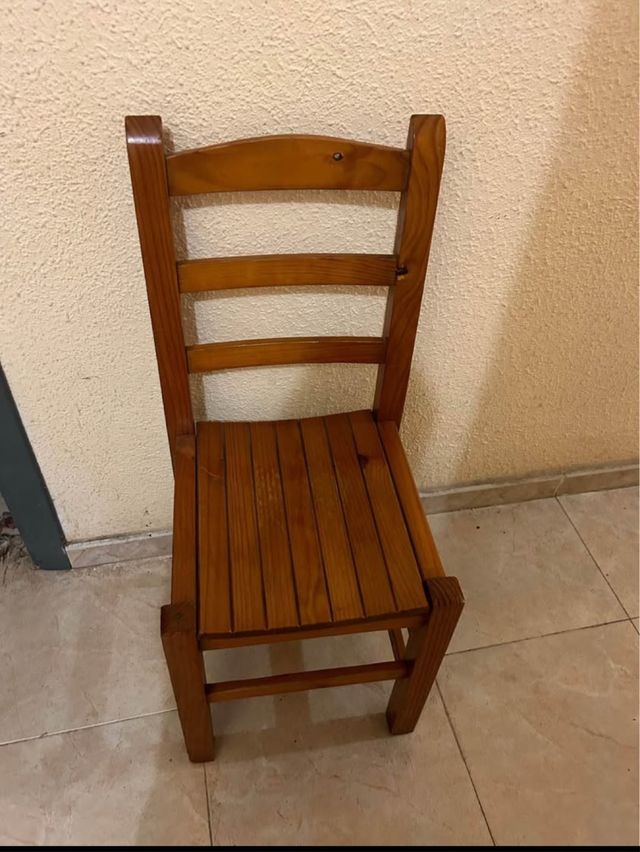 Sillas de madera