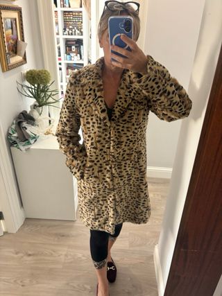 Chaquetón pelo sintético Cortefiel talla S
