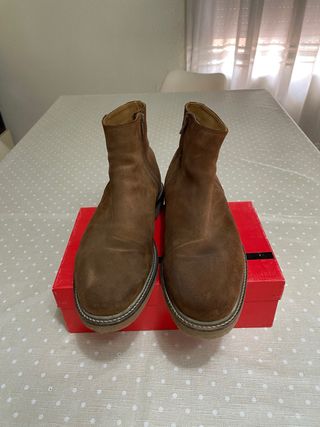 Botín Ante Marrón Zara Talla 43