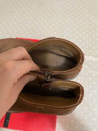 Botín Ante Marrón Zara Talla 43