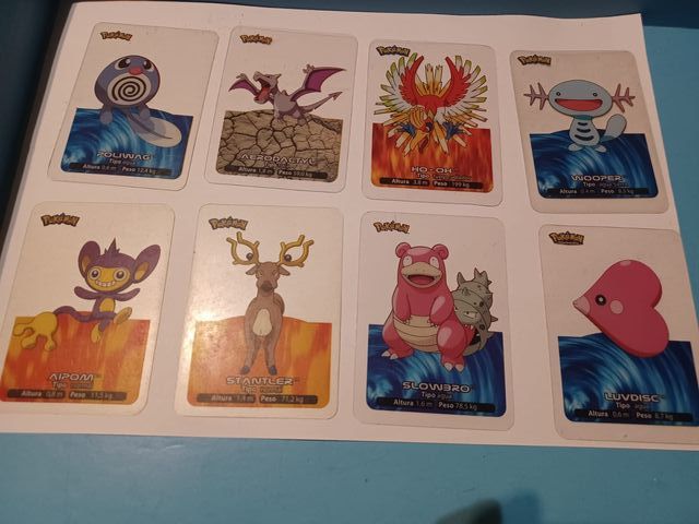 Lote Lamincards Pokemon 2005 y 2006 videojuegos