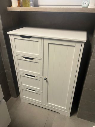 Mobile bagno armadietto bianco legno