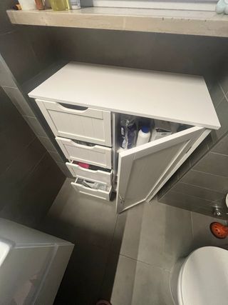 Mobile bagno armadietto bianco legno