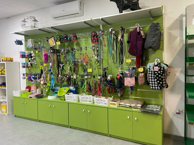 Mostrador y estantería para tienda