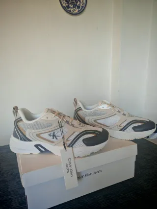 Zapatillas Calvin Klein Jeans Beige/Blanco