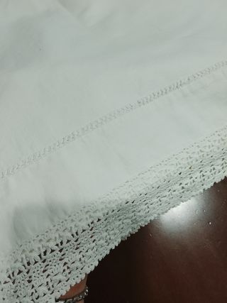 Lenzuolo matrimoniale ricamato 230x270