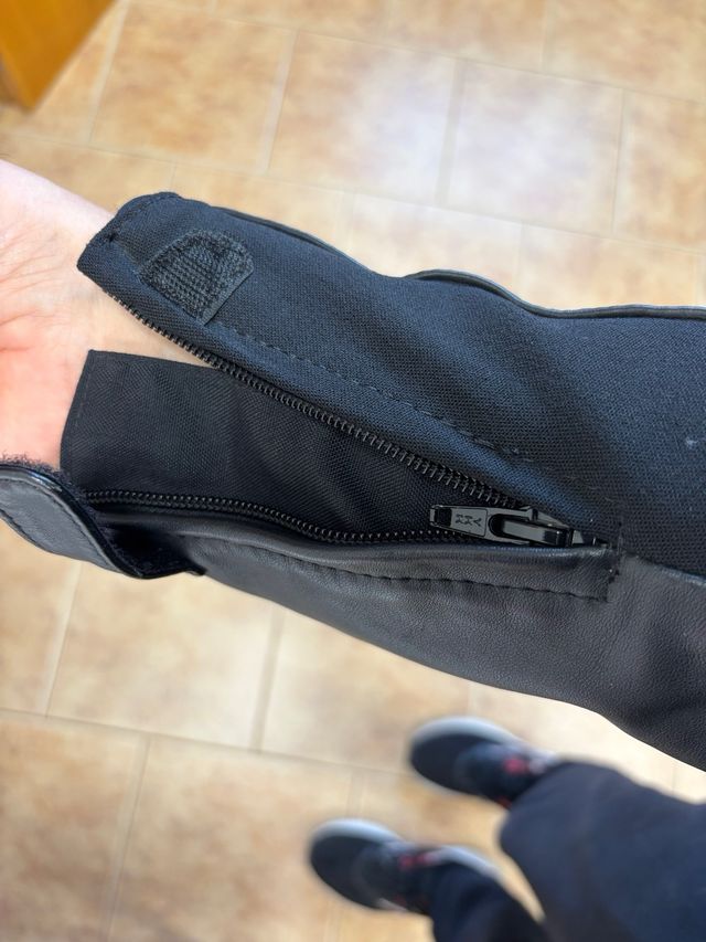 Chaqueta de piel Racer para moto