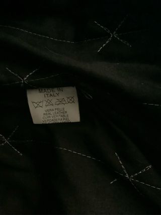 Giacca vera pelle nera con pelliccia