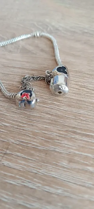 Pulsera Plata Estilo Pandora con Charms