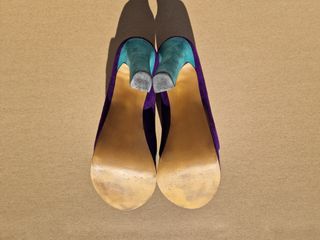 Zapatos de tacón Steve Madden morado y turquesa