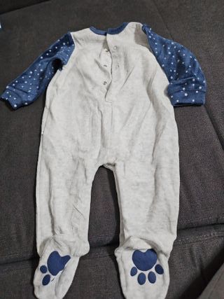 Pagliaccetto neonato orsetto blu stelle