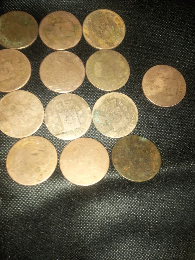 Monedas 10 céntimos 1877-1879
