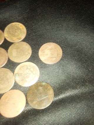 Monedas 10 céntimos 1877-1879