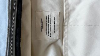 Mochila Miss Wood azul y beige