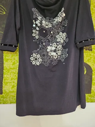 Vestito Fiorella Rubino nero con paillettes