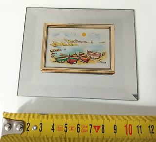 Quadretto Specchio Mare Vintage Barche