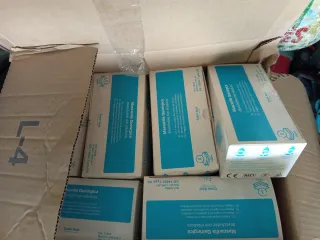 Mascarillas Quirúrgicas Desechables (Azul)