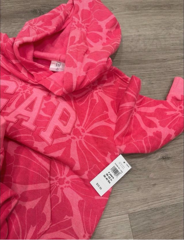 Conjunto GAP flores menina 4 anos