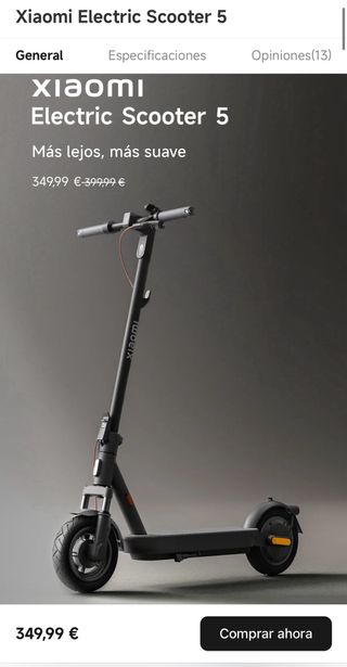 Patinete eléctrico Xiaomi Electric Scooter 5