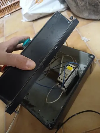 Temporizador con luz verde y roja.
