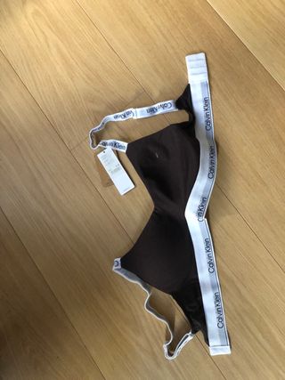 Sujetador Calvin Klein marrón sin estrenar, ta.M