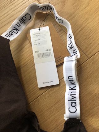 Sujetador Calvin Klein marrón sin estrenar, ta.M
