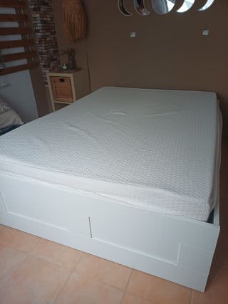 Cama Ikea Brimnes + Colchón