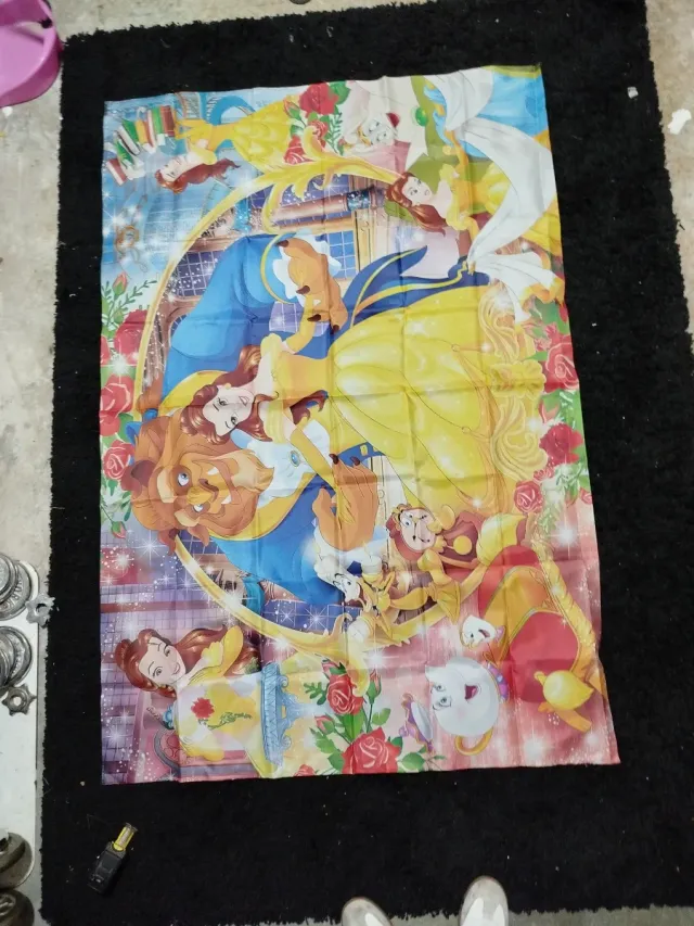 Lona Bella y Bestia Cumpleaños 150 x 100m