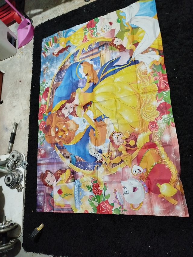 Lona Bella y Bestia Cumpleaños 150 x 100m