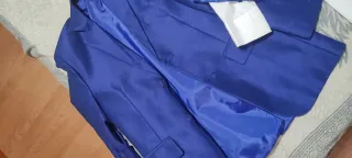 Traje de niño azul y blanco 
