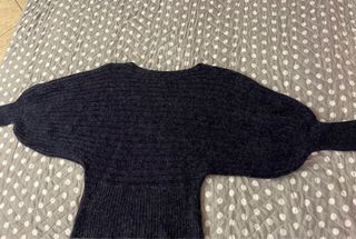 Maglia con maniche ampie blu/grigio