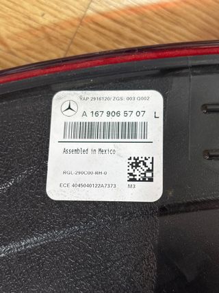 Piloto Trasero Mercedes-Benz