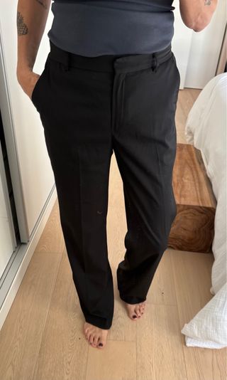 Pantalón Massimo Dutti Talla 40 Negro