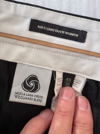 Pantalón Massimo Dutti Talla 40 Negro