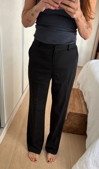 Pantalón Massimo Dutti Talla 40 Negro