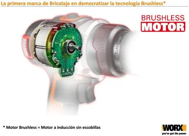 Taladro Percutor Brushless 20V WORX WX373.3