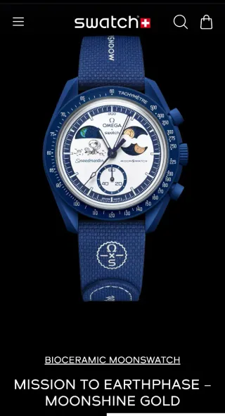 Swatch Moonswatch Mission To Earthphase Moonshin 