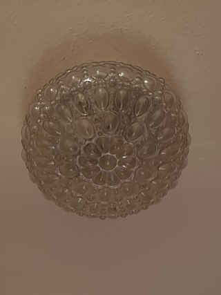 Lampade da soffitto vintage in vetro
