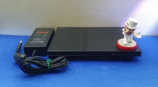 CONSOLA PLAYSTATION 2 PS2 SLIM ADAPTADOR CORRIENTE