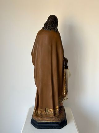 Escultura San José y Niño Jesús Olot 60 cm