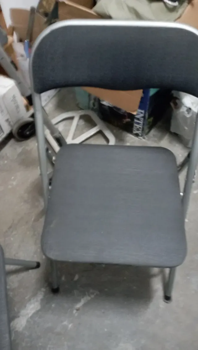 Lote 2 sillas plegables color negro