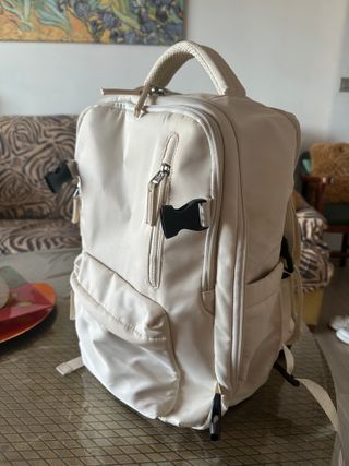 Mochila de viaje impermeable beige