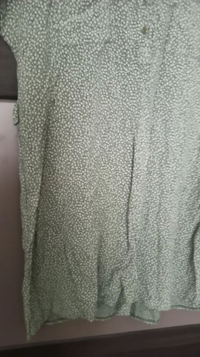 Vestido verde estampado