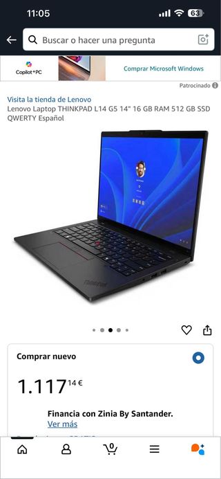 Lenovo Thinkpad L14 G5 14 16GB RAM