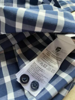 Camicia U.S. Polo Assn. Slim Fit Blu/Bianca S
