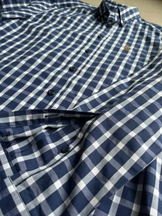 Camicia U.S. Polo Assn. Slim Fit Blu/Bianca S